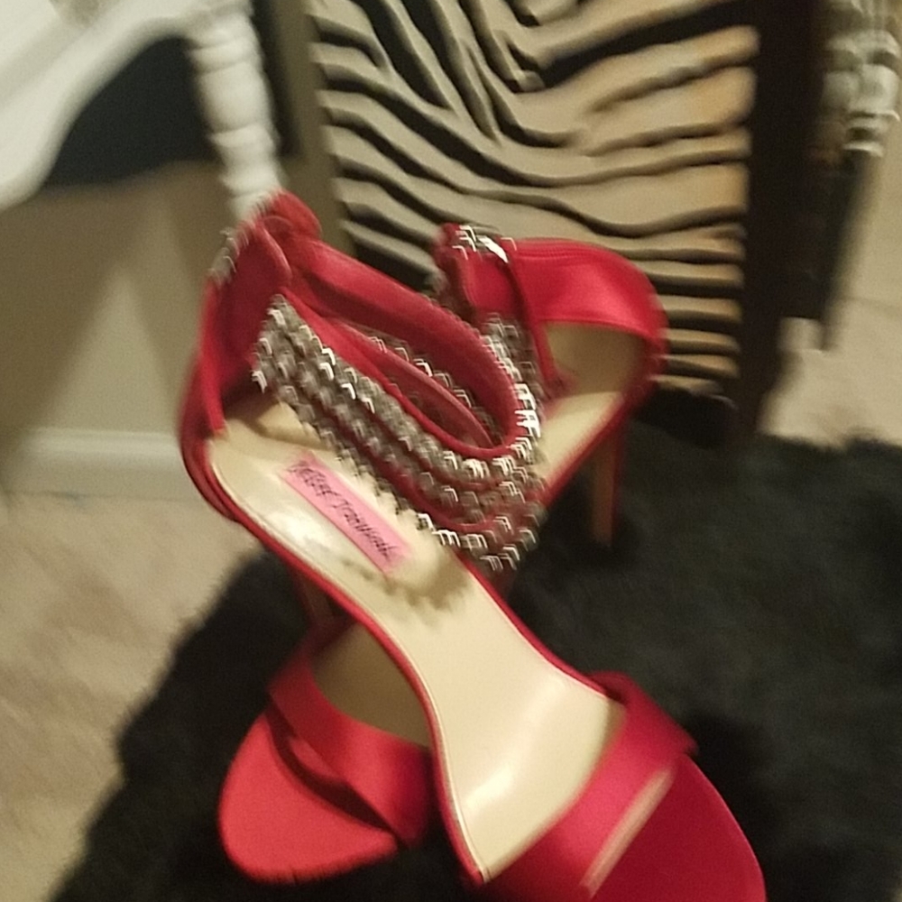 Betsey Johnson Women's Hart Heeled Sandals – 3.5 Inch Heel With Adjustable Bow Strap - View #11